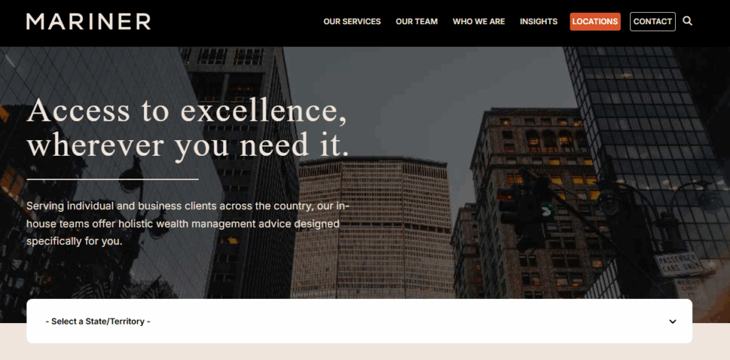 Mariner Wealth Advisors website