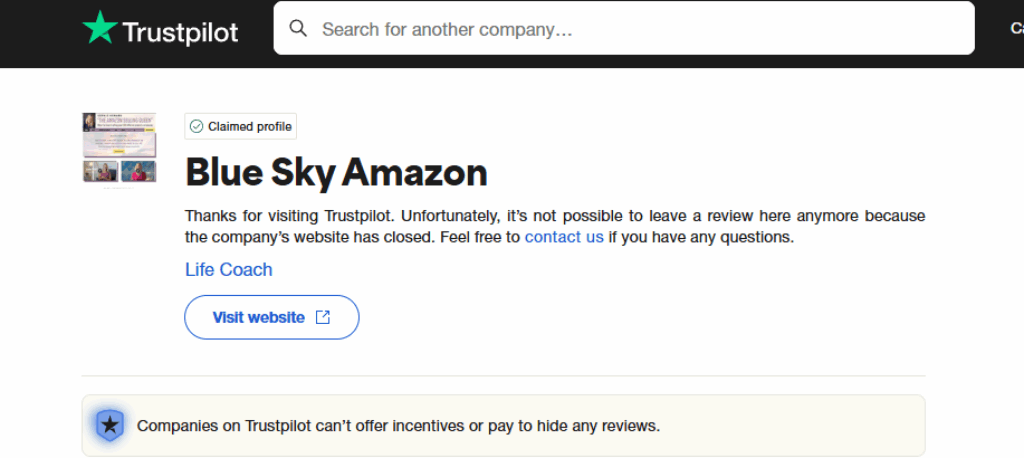 Blue Sky Amazon reviews